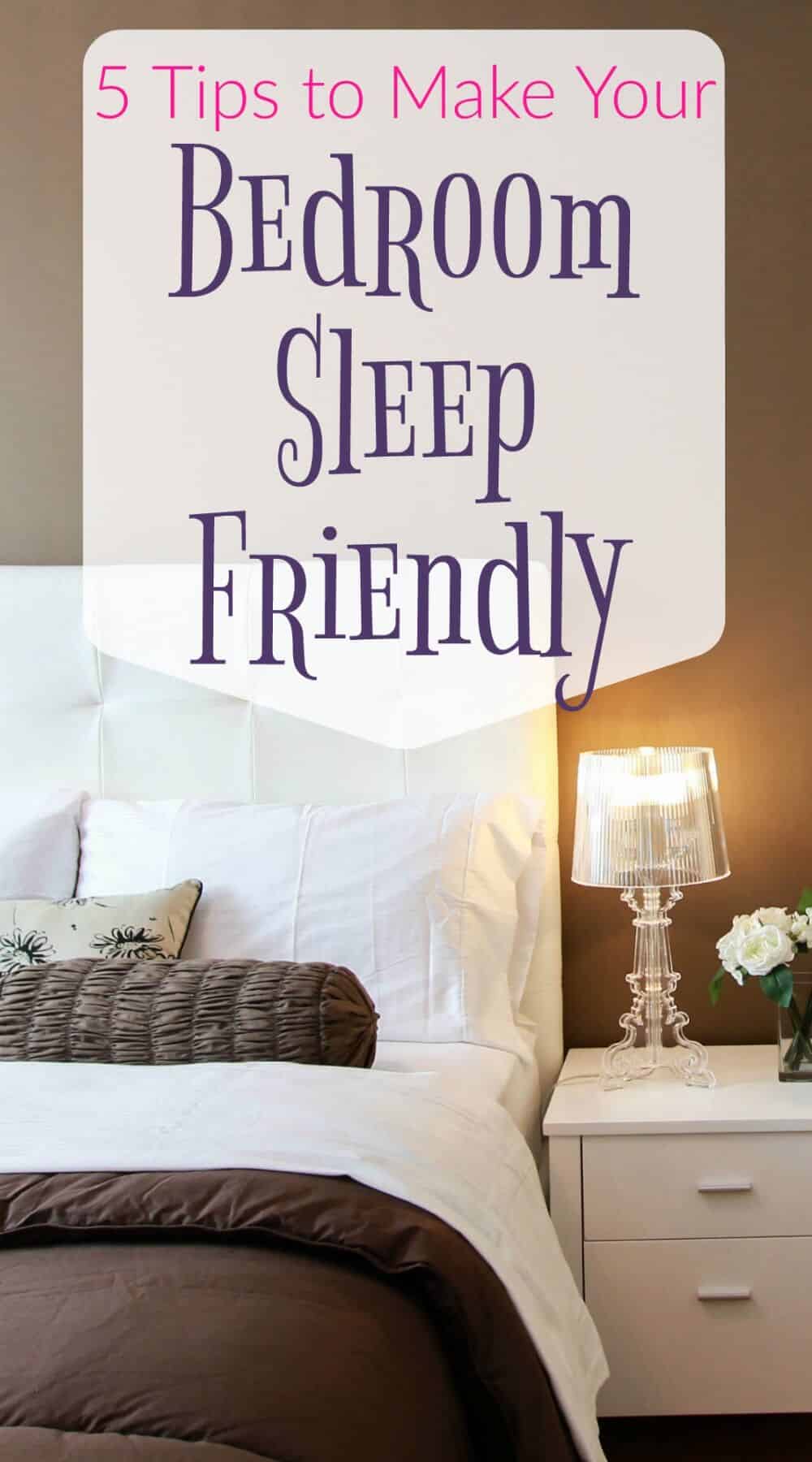 A good night's sleep is crucial to being at our best, but many of us are having trouble sleeping. While there are many reasons for insomnia, there are things we can do to make our bedroom sleep friendly.
