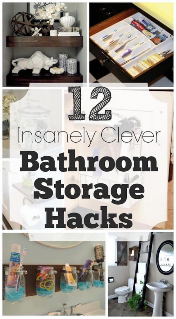 12 Insanely Clever Bathroom Storage Hacks Creating My Happiness