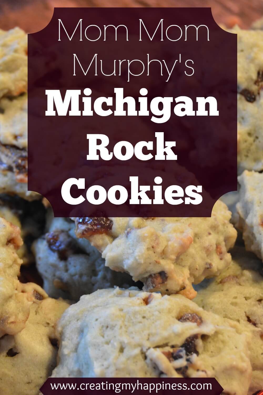 If you're looking for a soft, chewy, not too sweet cookie to serve for your event, look no further than Mom Mom Murphy's Michigan Rock Cookies!