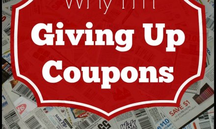 Why I’m Giving Up Couponing