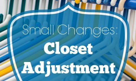 Small Changes: Closet Adjustment