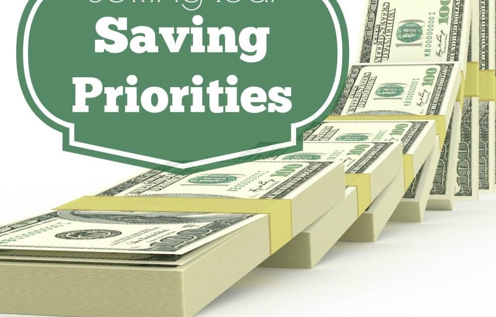Setting Your Saving Priorities
