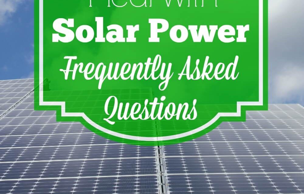 One Year with Solar Electricity – Frequently Asked Questions