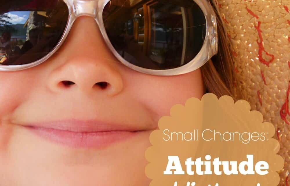 Small Changes: Attitude Adjustment