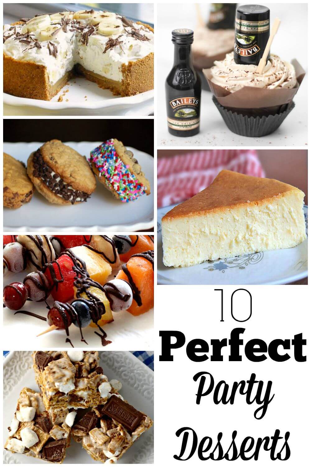 It's always fun walking into a party carrying a mouth watering dessert. I've brought together 10 of my favorites to share at your next party.