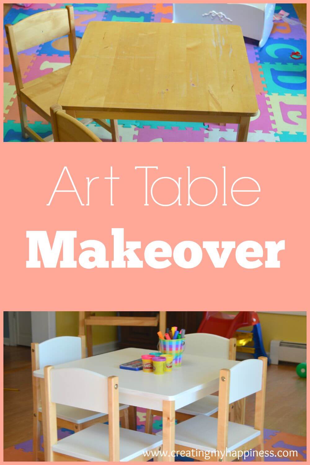 Simple steps for how to turn a tag sale find into a gorgeous piece of furniture. Even your playroom can be fantastic!