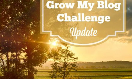 August Grow My Blog Challenge Update