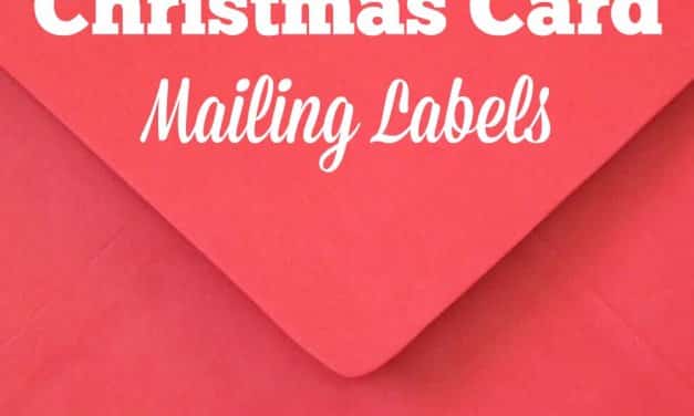 How to Create Christmas Card Mailing Labels