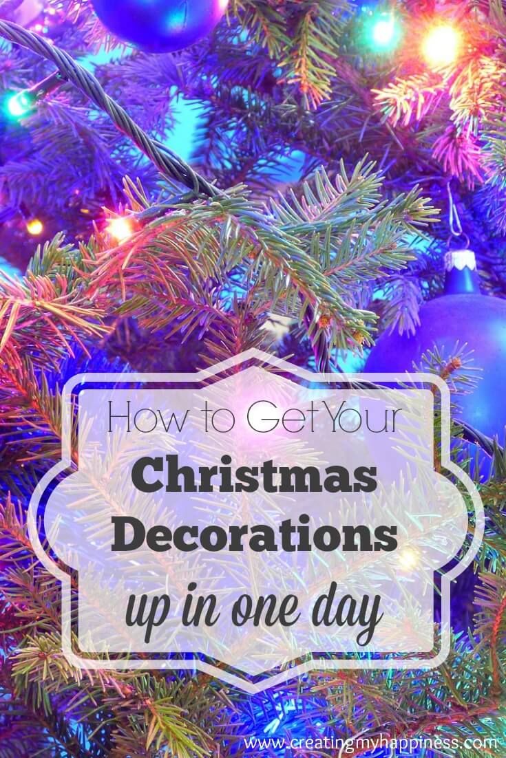 Christmas decorations are part of the magic of Christmas, but they can be a hassle to get up. Follow these simple tips to get them up in just one day!