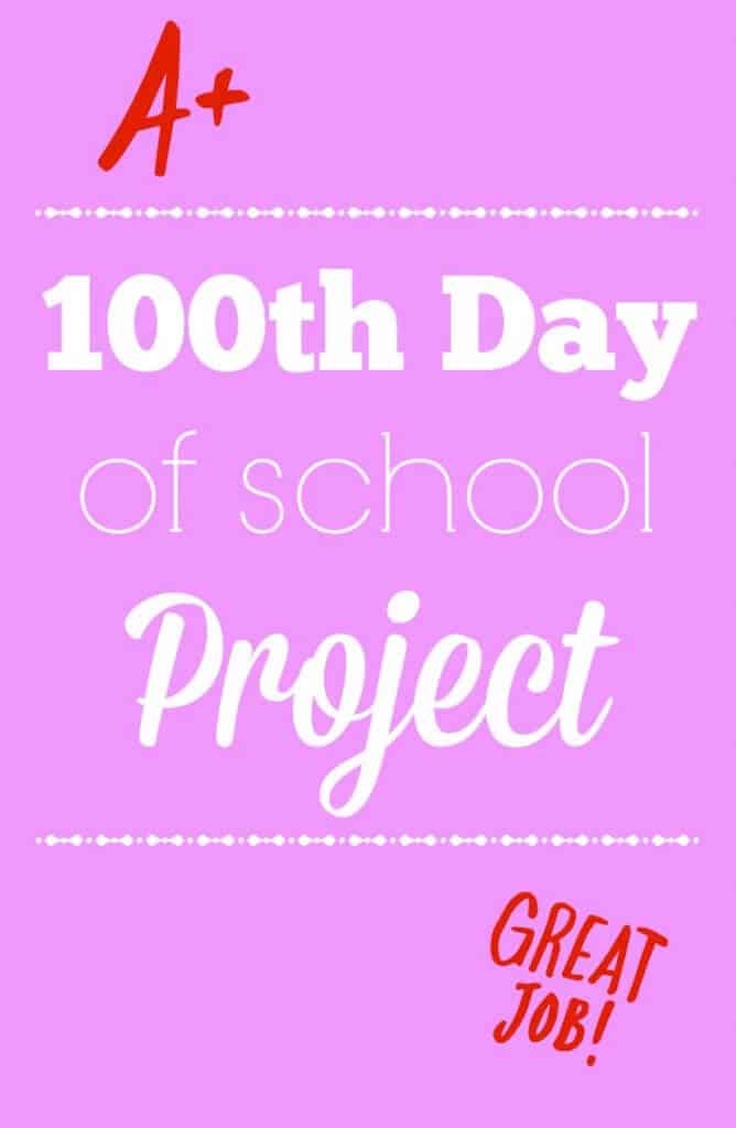 For us the 100th day of school project was our first major homework assignment. Here's what we came up with for a fun, educational, kid-centered project.