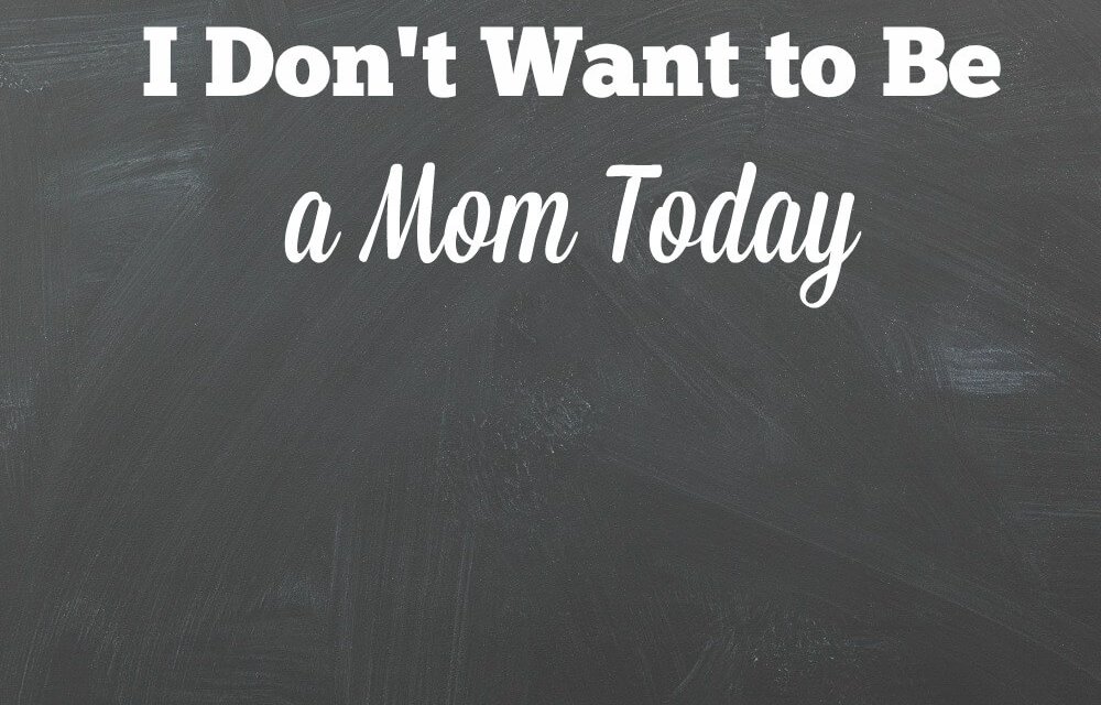 I Don’t Want to Be a Mom Today