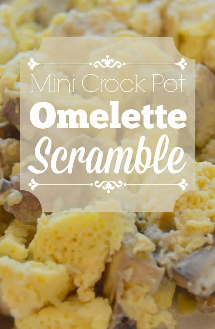 If you're looking for a easy, healthy, delicious hot lunch option for work or home, check out this creative Mini Crock Pot Omelette