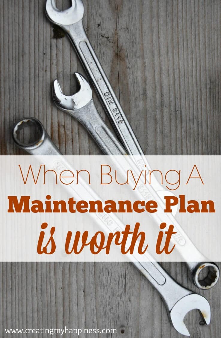 Now-a-days whenever you buy anything you're offered a maintenance plan. Most of the time it's not worth it, but sometimes the added protection comes in handy