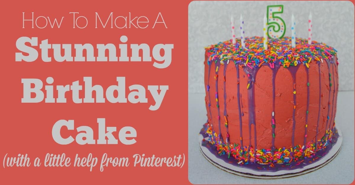 Would you like to make a gorgeous, professional looking birthday cake for your child or spouse? You don't need to be an expert - trust me! Here's how I, with a little help from Pinterest, made a stunning birthday cake for my daughter's 5th birthday.