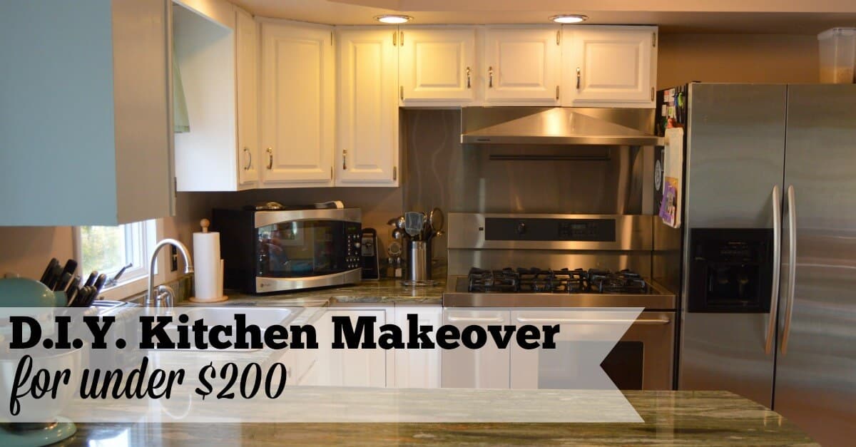 Does your kitchen need an update, but a full remodel isn't in the budget? Here's how we complete a full kitchen makeover with less than $200!