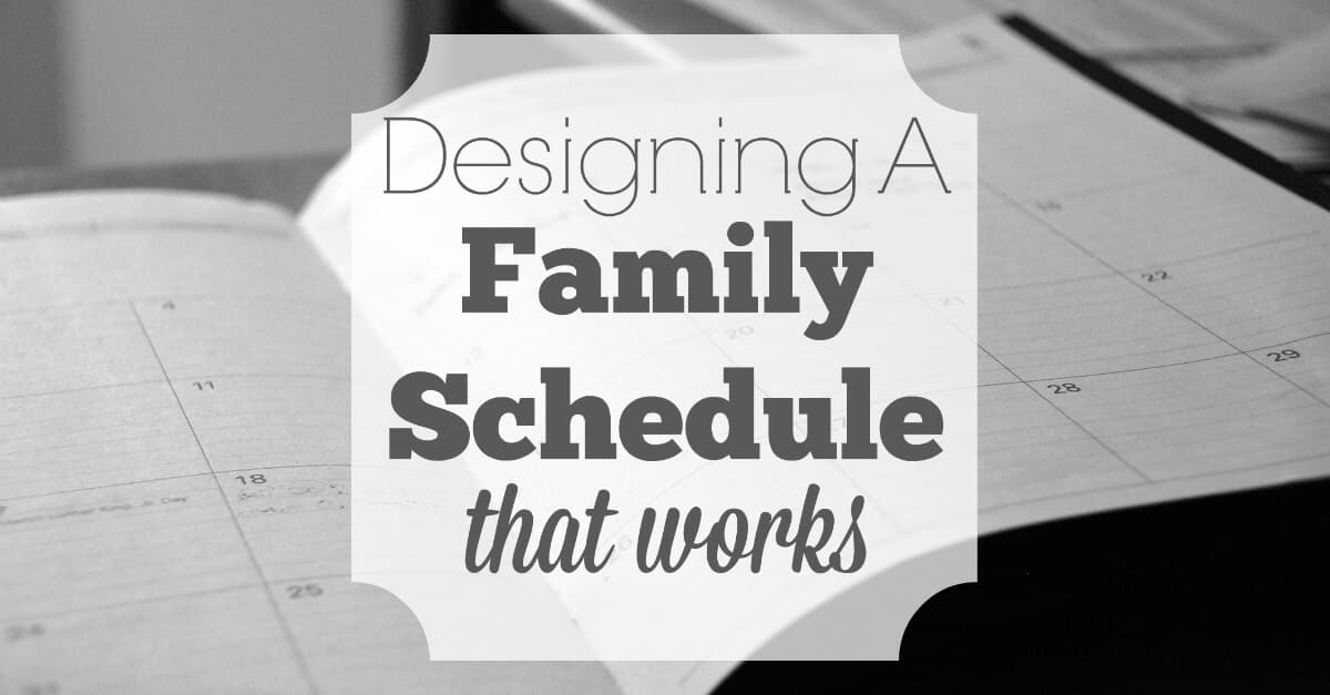 Making a family schedule can be a frustrating task, but not having one is even more so. Here's how to get organized and design a family schedule that works.