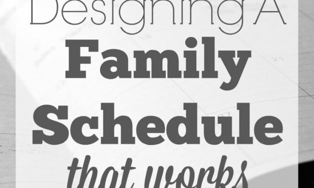 Designing a Family Schedule That Works