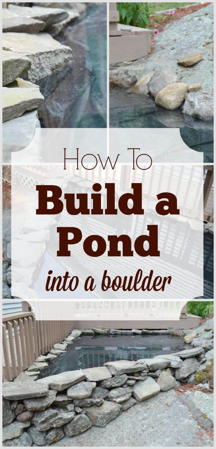 A pond can be a great feature for your yard, but if you're like me, your yard may be filled with boulders. Here's how to build a pond into a giant boulder.
