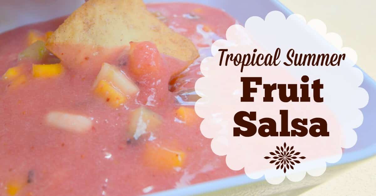 Light and fresh fruit salsa is great for any party, BBQ, or event. Delicious and easy to make, you can even freeze it for later - if you have any leftovers!