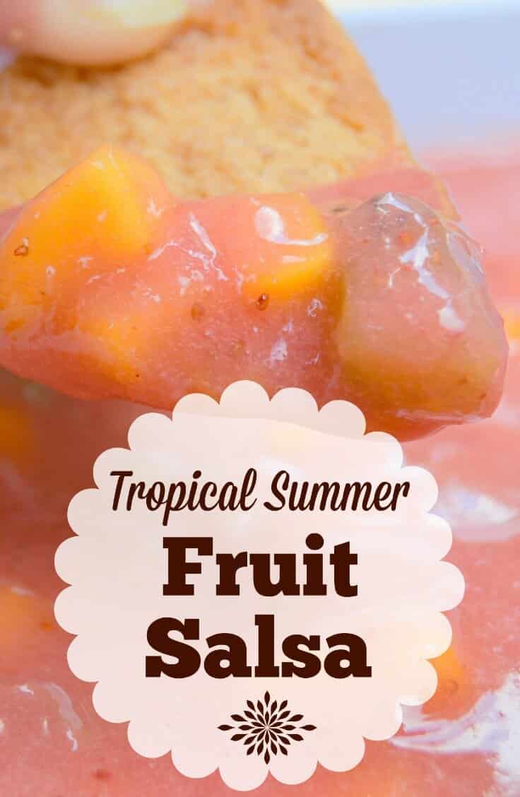 Light and fresh fruit salsa is great for any party, BBQ, or event. Delicious and easy to make, you can even freeze it for later - if you have any leftovers!