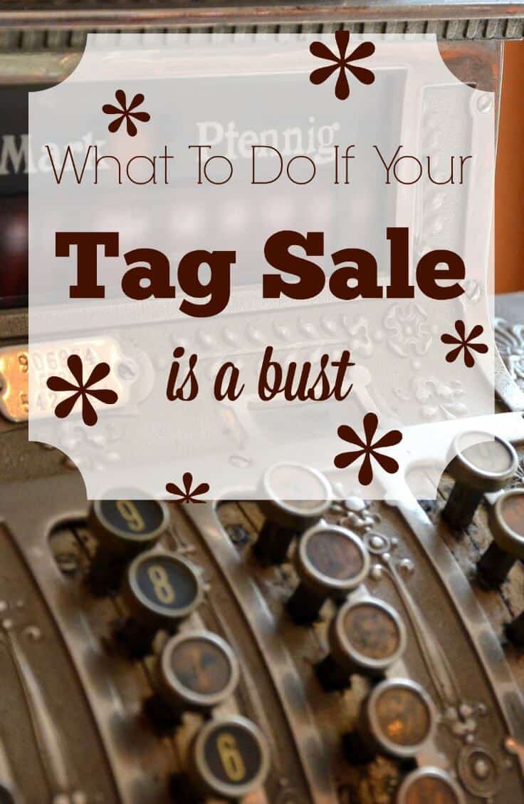 Sometimes, no matter how much you plan, a tag sale is a bust. If you're left with a bunch of stuff, try these tips to get rid of it.