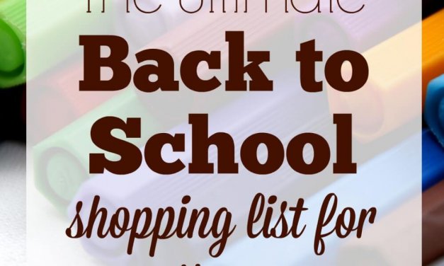 The Ultimate Back to School Shopping List for Moms