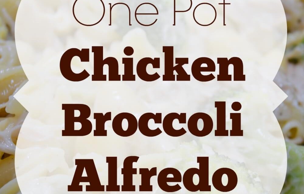 One Pot Chicken Broccoli Alfredo