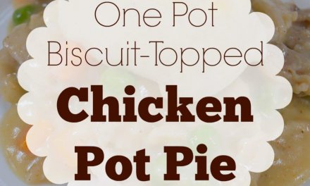 One Pot Biscuit Topped Chicken Pot Pie