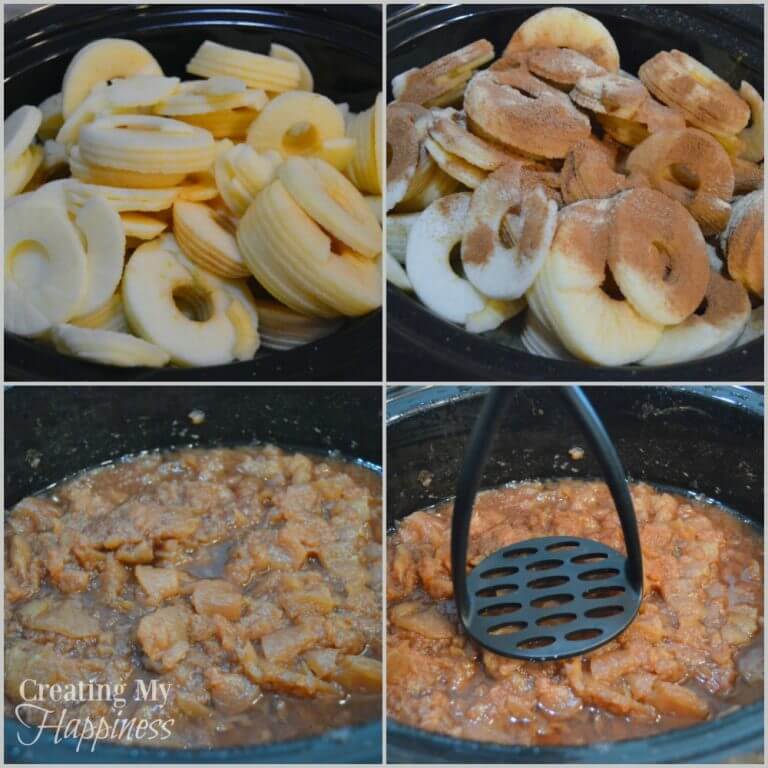GingerCinnamon Crockpot Applesauce Creating My Happiness