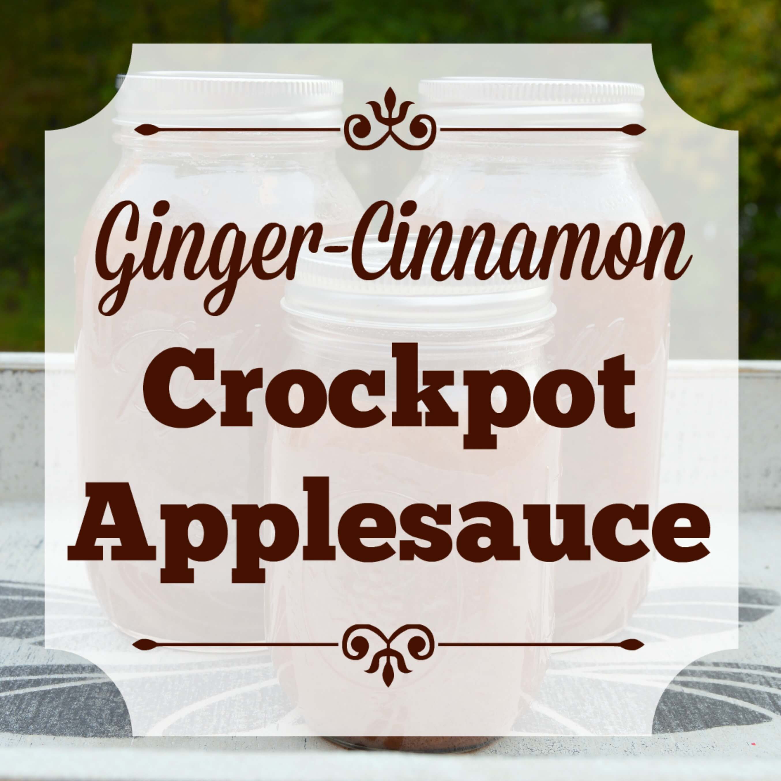 Love crockpot applesauce? Try this delicious variation with a touch of ginger!