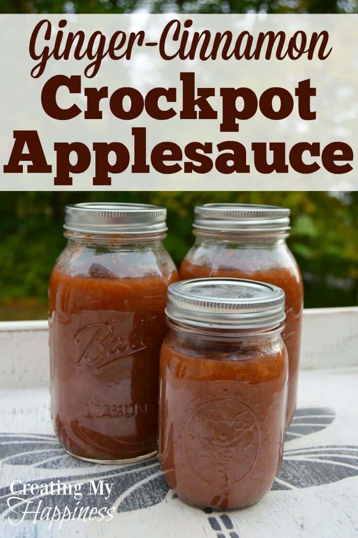 Love crockpot applesauce? Try this delicious variation with a touch of ginger!