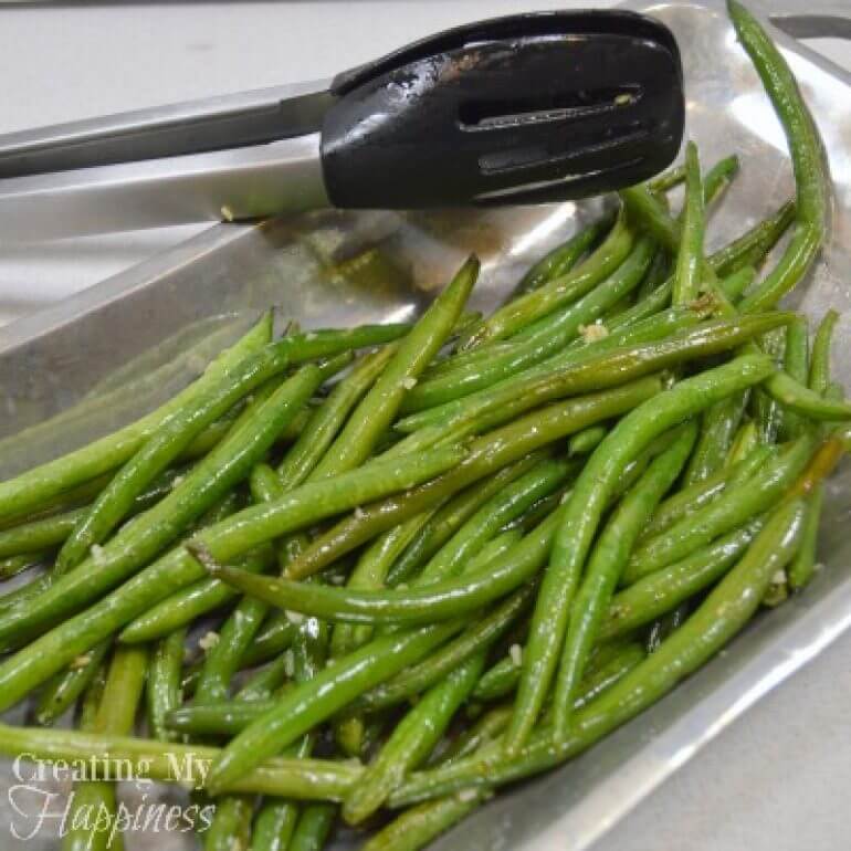 Oven Roasted Garlic Green Beans Creating My Happiness