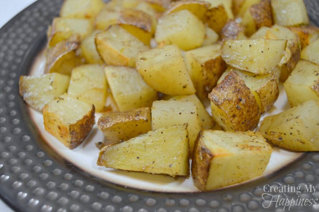Roasted Garlic & Thyme Potatoes | Creating My Happiness