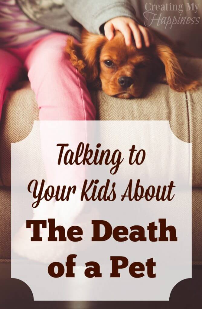 Talking to Your Kids About the Death of a Pet Creating My Happiness