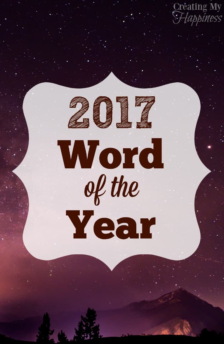 What is your goal for 2017? Get focused and start out on the right track by defining your goal in a single word.