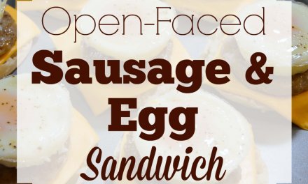 Open-Faced Sausage & Egg Sandwich