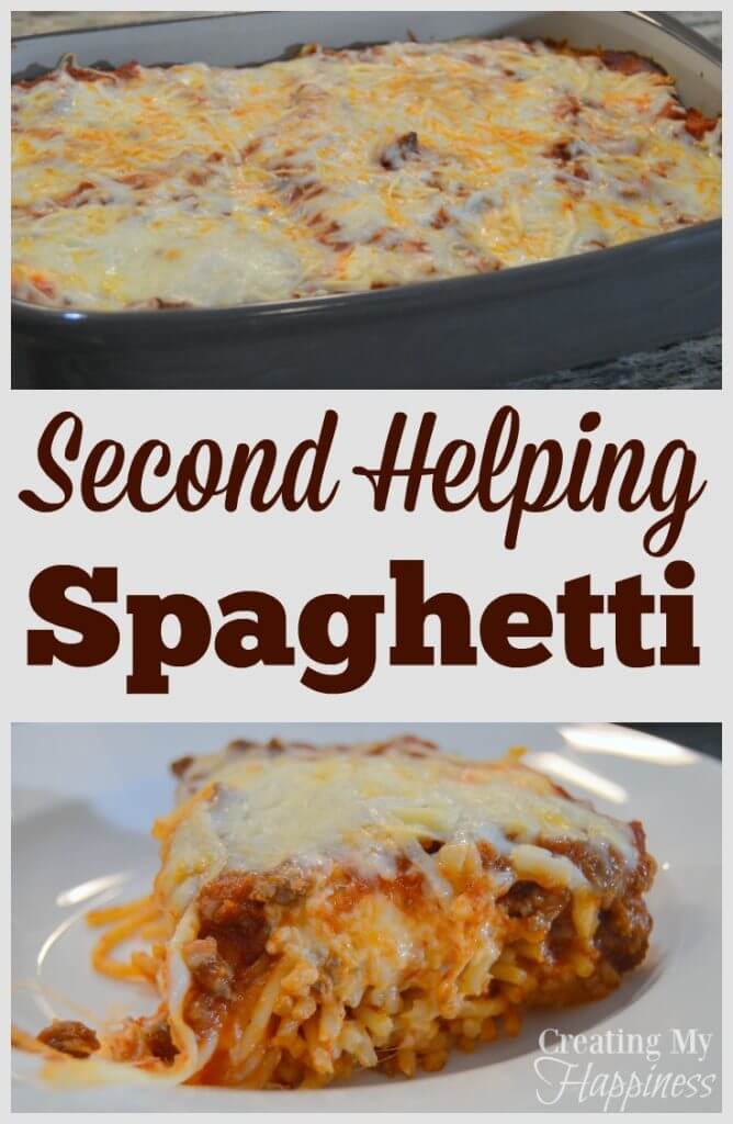 Second Helping Spaghetti | Creating My Happiness