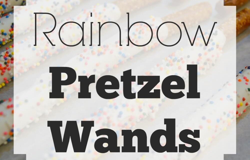 Rainbow Pretzel Wands
