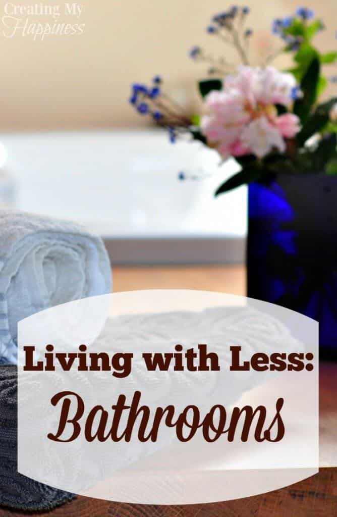 Whether your bathroom is big or small, most people would admit that we have too much stuff. Every space is filled - under the sink, on the counter, and all the drawers - and our DIY storage ideas just aren't cutting it.