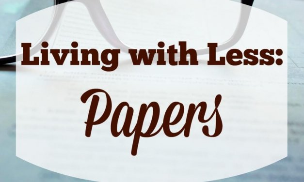 Living with Less: The Paper Chase