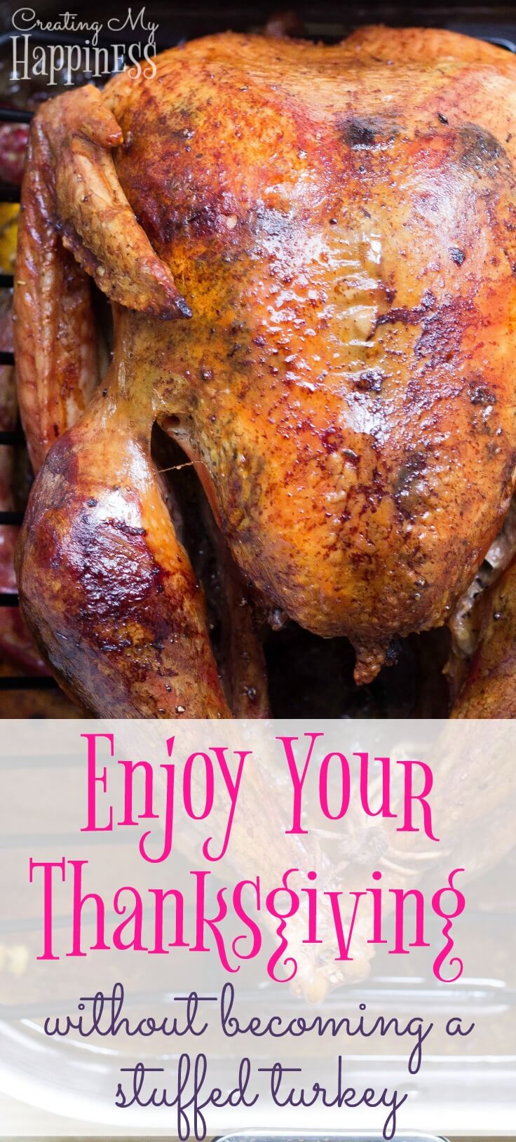 Trying to maintain weight loss over the holidays is no easy feat, and the holidays are stressful enough without worrying about every bite you take. I was so glad to find these simple, realistic tips to help avoid feeling like a stuffed turkey myself!
