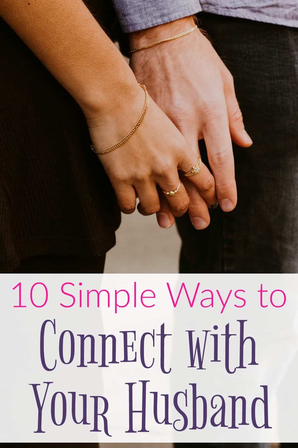Our marriages are so important, and yet so often neglected. If you feel like you need to get closer to your husband, then try these simple ways to connect with your husband today.