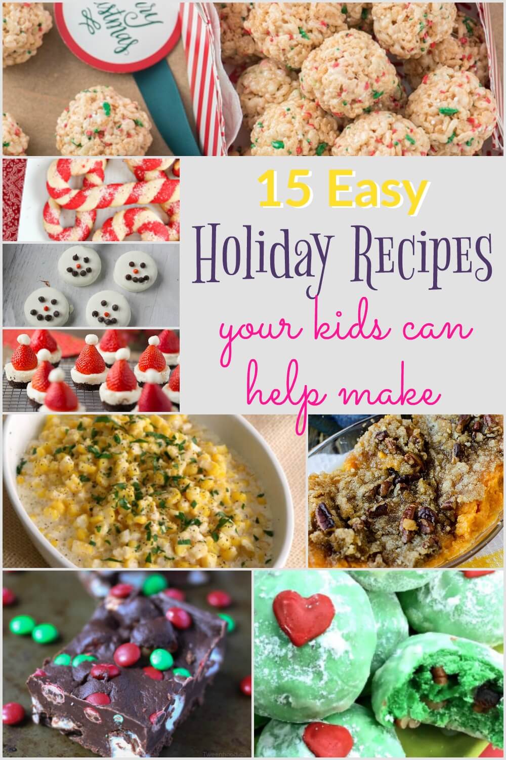 Whether you’re searching for a fun sweet treat to create with your kids or a delicious holiday side or snack that will teach your kids how to cook, there’s something for you on this list. These 15 easy holiday recipes your kids can help make will have your family working together to create something yummy in no time.