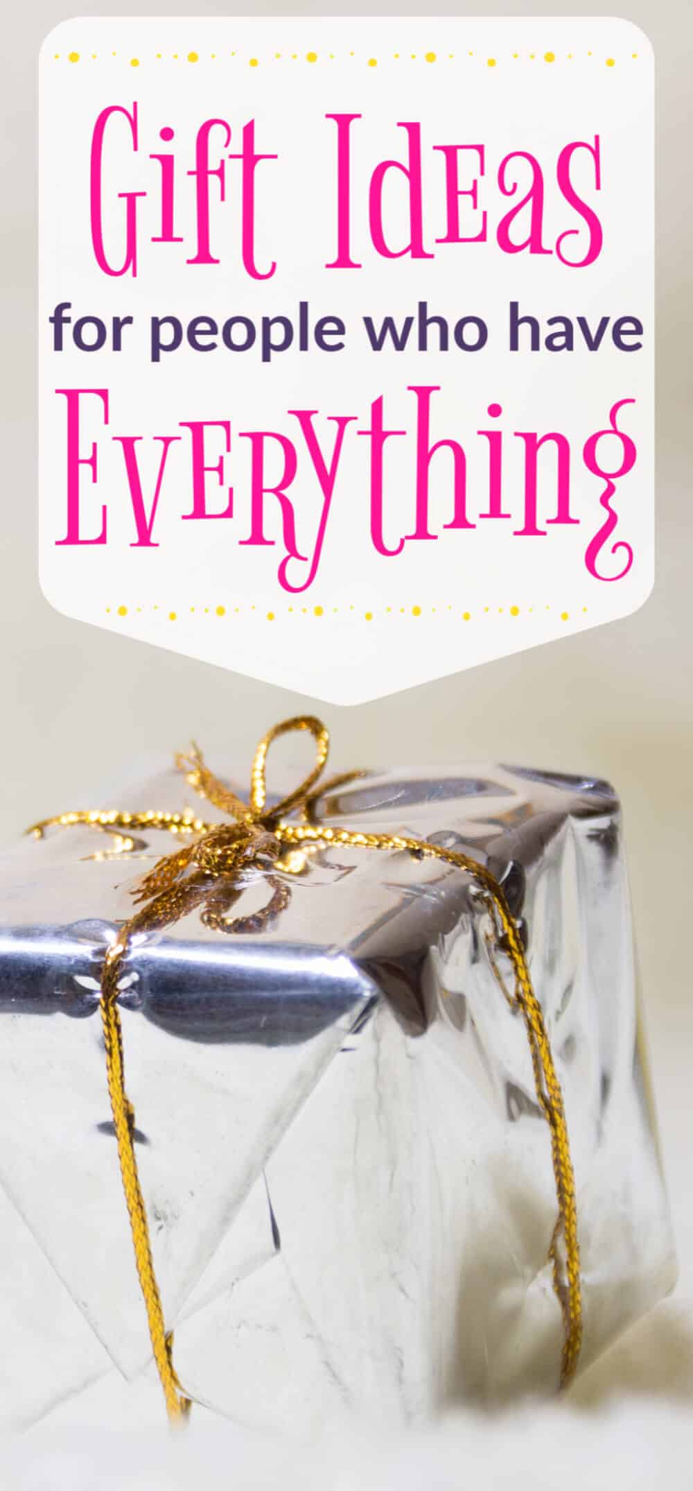 Gift Ideas for People Who Already Have Everything ~ 2016