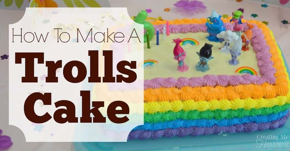 How I Made A Trolls Cake Theme