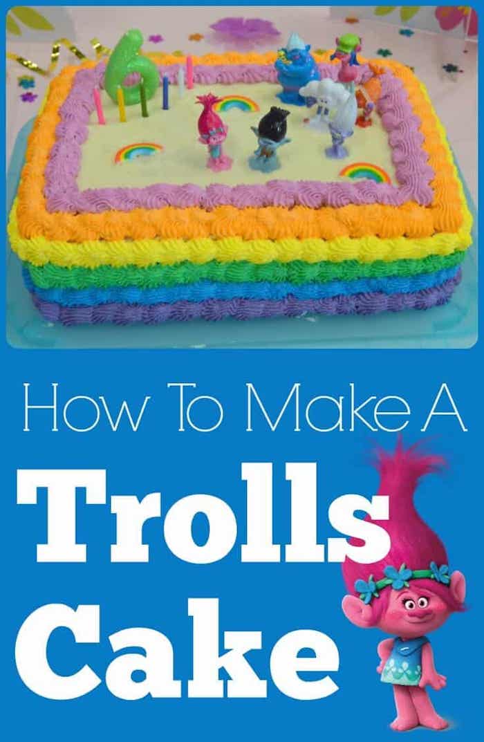 How To Make A Trolls Cake