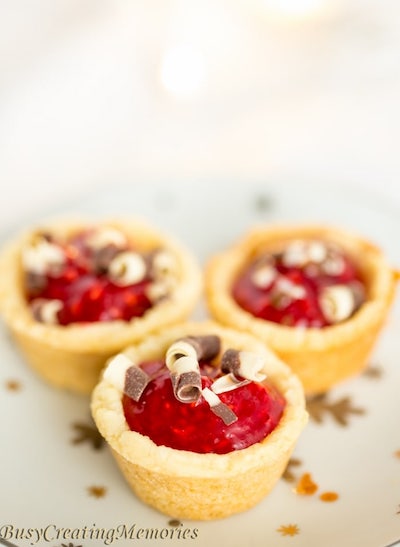Raspberry Filled Sugar Cookie Cups from Busy Creating Memories