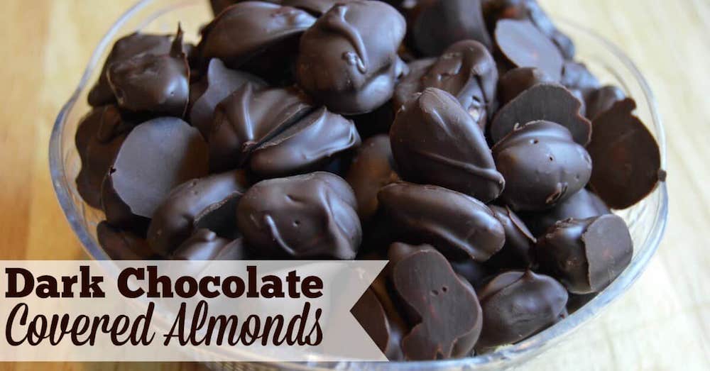 Your complete dark chocolate almonds are ready to be served